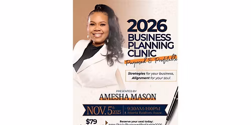 2026 Business Planning Clinic for Realtors: Purposed and Profitable