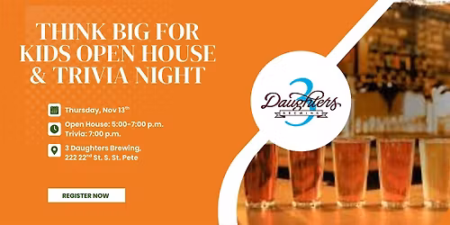 Think Big for Kids Volunteer Open House + Trivia Night