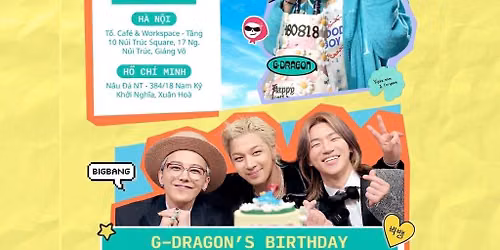 BIGBANG & G-DRAGON FAN CAFE PROJECT 2026 IN HO CHI MINH