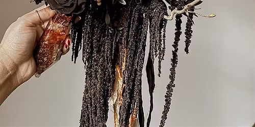 Gothic Barbie Galloween Flower Arranging