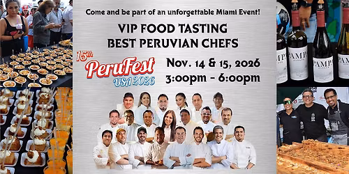 PerufestUSA 2026 VIP Tasting