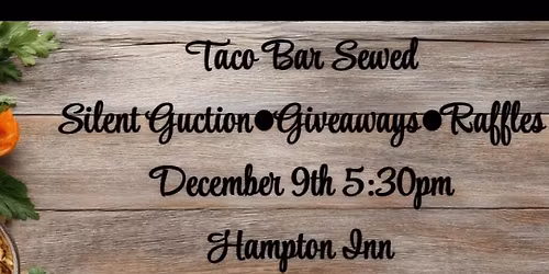 HS Baseball Fundraiser! Taco Tuesday!