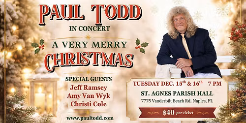 Paul Todd Christmas Concert in St. Agnes,  Naples