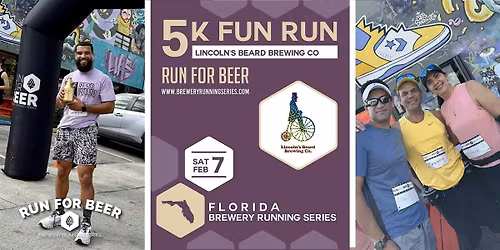 5k Beer Run x Lincoln's Beard Brewing | 2026 Florida Brewery Running Series