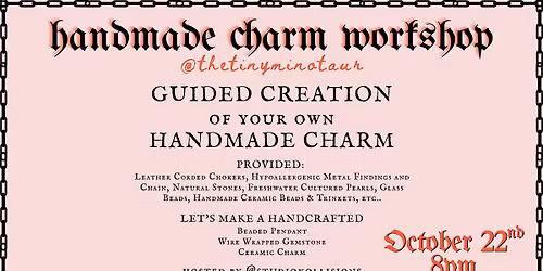 Handcrafted Charm Workshop, Guided Jewelry Creation