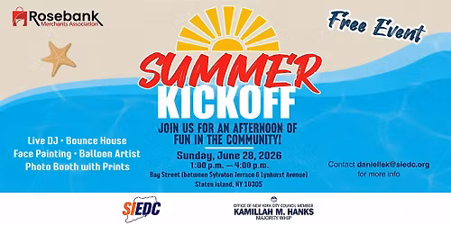 Rosebank Merchants Association Summer Kickoff Event