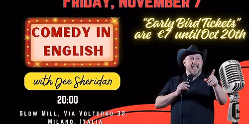 Stand-up Comedy in English with Dee Sheridan Live in Milan