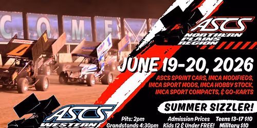 The ASCS Sprint Car Summer Sizzler!