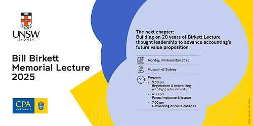 Bill Birkett Memorial Lecture 2025