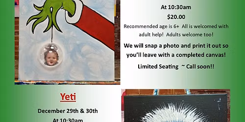 Kids Christmas Canvas Days!