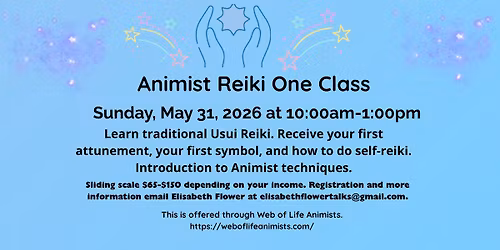 Animist Reiki One Class