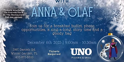 Christmas Breakfast with Anna and Olaf