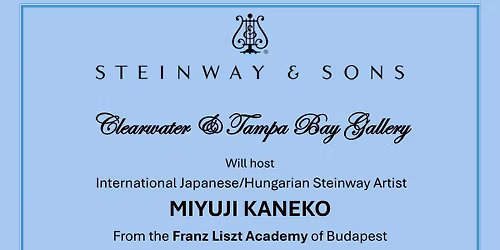 Franz Liszt Masterclass Workshop and more \ud83c\udfb5 presented by Phenomenal Steinway Artist Miyuji Kaneko 