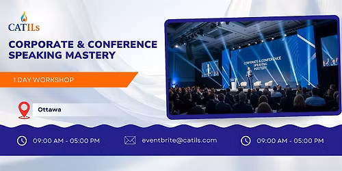 Corporate & Conference Speaking Mastery: 1 Day Session in Ottawa
