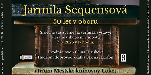 Vernis\u00e1\u017e v\u00fdstavy Kni\u017en\u00ed vazba - Jarmila Sequensov\u00e1 - 50 let v oboru