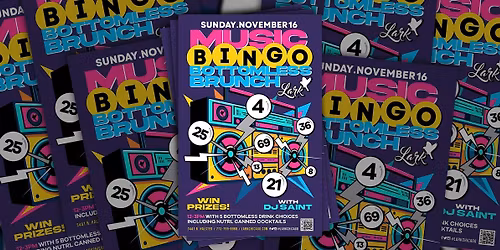 Music Bingo Bottomless Brunch
