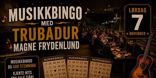 Magne Frydenlund skaper allsang, latter og god stemning med musikkbingo og trubadurshow!