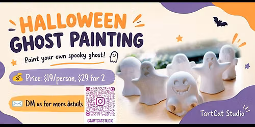 Halloween Plaster Ghost Painting