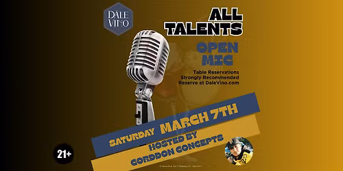 Wine and Words - Open Mic Night at D\u00e1le Vino