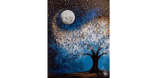 Glowing Crescent Moon Magic - Paint and Sip in San Antonio | Classpop!\u2122