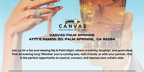 Sip & Paint Night - Canvas Palm Springs