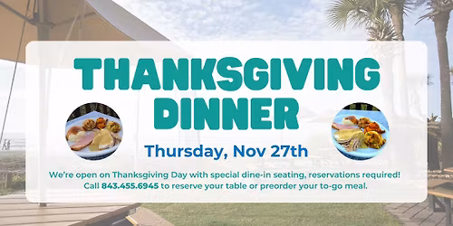 Thanksgiving Dinner at Beachfront