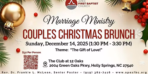 Marriage Ministry Couples Christmas Brunch