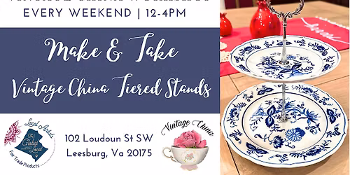Vintage China Cake Stand Workshop