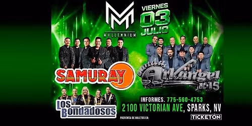SAMURAY & BANDA ARKANGEL R15 Y LOS BONDADOSOS EN SPARKS