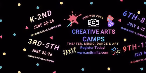 Creative Arts Camp! Summer 2026