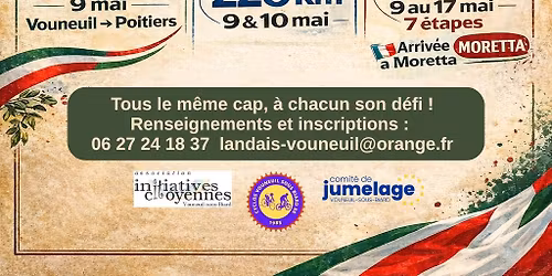 D\u00e9part de la Travers\u00e9e Cyclo Vouneuil Moretta