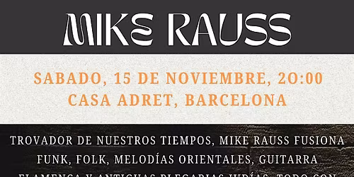 Concierto Mike Rauss