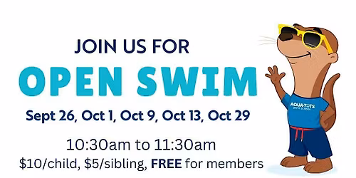 Open Swim at Aqua-Tots Toms River