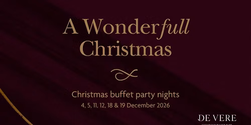 De Vere Cotswold Water Park Christmas buffet party night