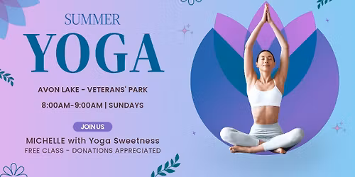 Avon Lake Summer Yoga on the Lake \u2013 Sundays at 8:00 AM