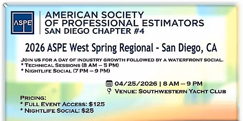 2026 ASPE West Spring Regional