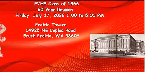 FVHS Class of 1966 60 Year Reunion