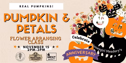 Pumpkins and Petals Flower Arranging Class