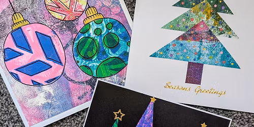 Gelli Printed Christmas Cards @ The Lounge