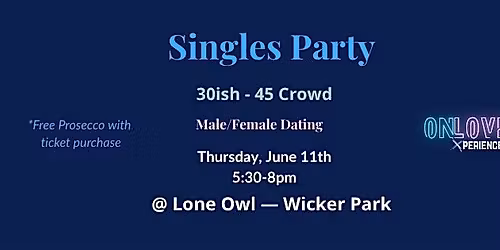 Singles Party @ Lone Owl for the 30ish - 45 Crowd