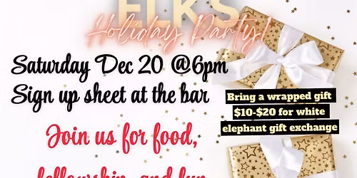 Elks Holiday Potluck