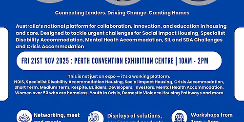 Perth Impact Housing and NDISDA SDA Housing Care Futures Expo