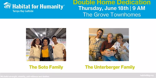 Double Home Dedication: The Grove Townhomes