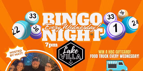 Bingo at the Lake Villa Taproom!