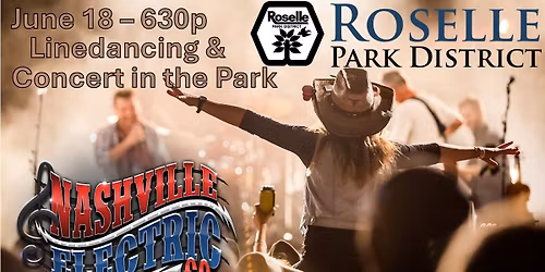 LIVE country music and linedancing with NEC at Roselle Parks!