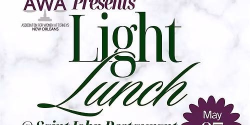 AWA Light Lunch Series: Food From the Bar Kickoff Lunch and CLE