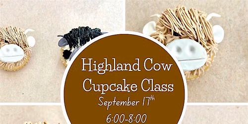 Highland Cow Cupcake Class