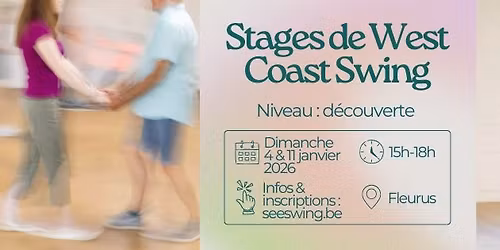 Stage de d\u00e9couverte du West Coast Swing