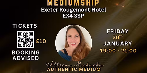 Evening of Mediumship at Exeter Rougemont Hotel