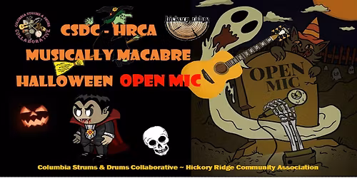 Columbia Strums & Drums Collaborative Halloween Open Mic